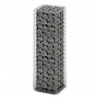 Gabion Basket Retaining Wall with Lids Galvanized Wire Garden