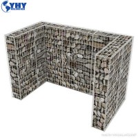 Hot Dipped Galvanized Welded Wire Cages Rock Retaining Wall